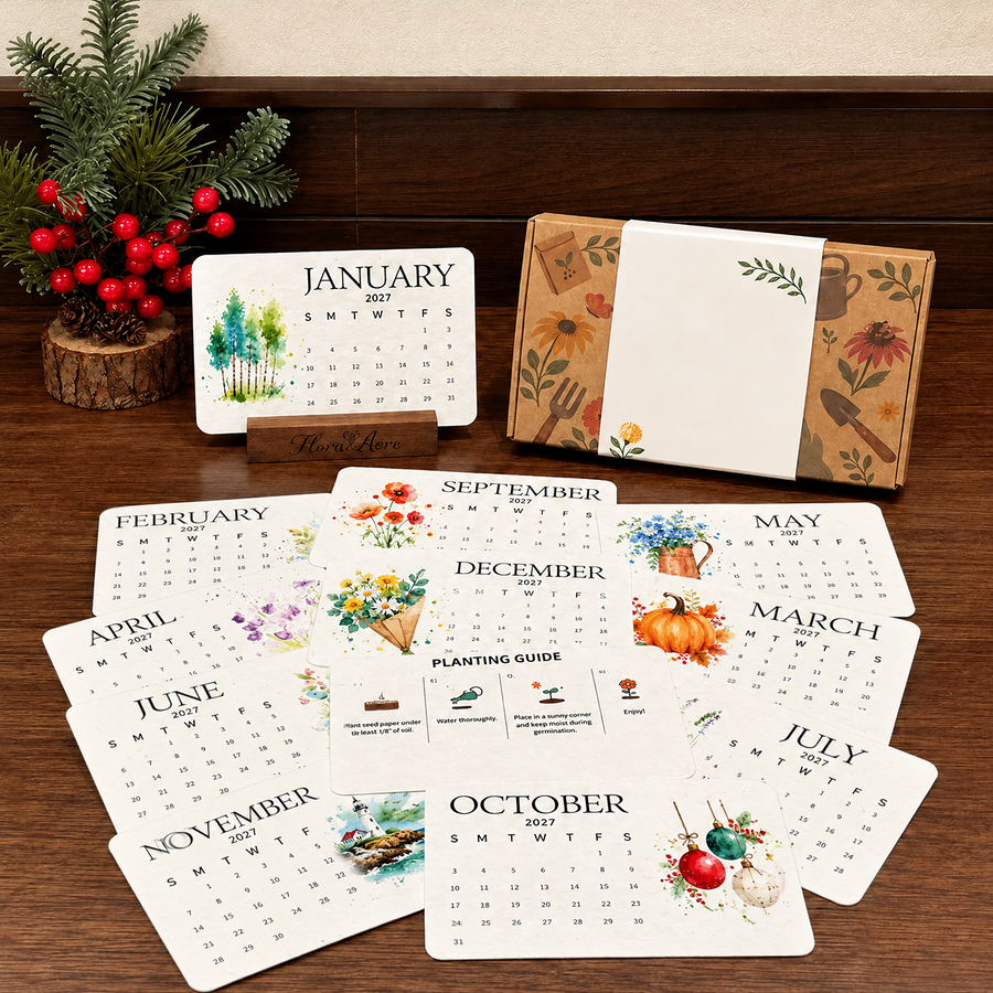 Plantable calendar cards